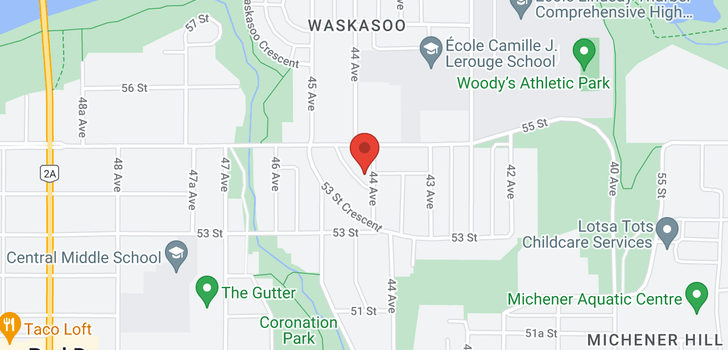 map of 5328  44 Avenue